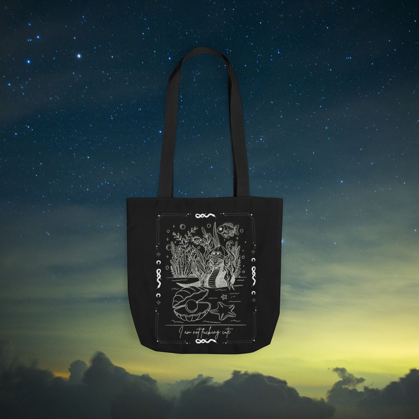 Rydikins Collection Black Canvas Tote Bag