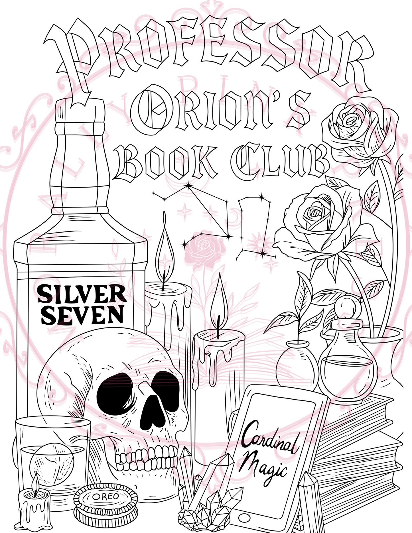 Professor Orion's Colorable Poster Digital Download