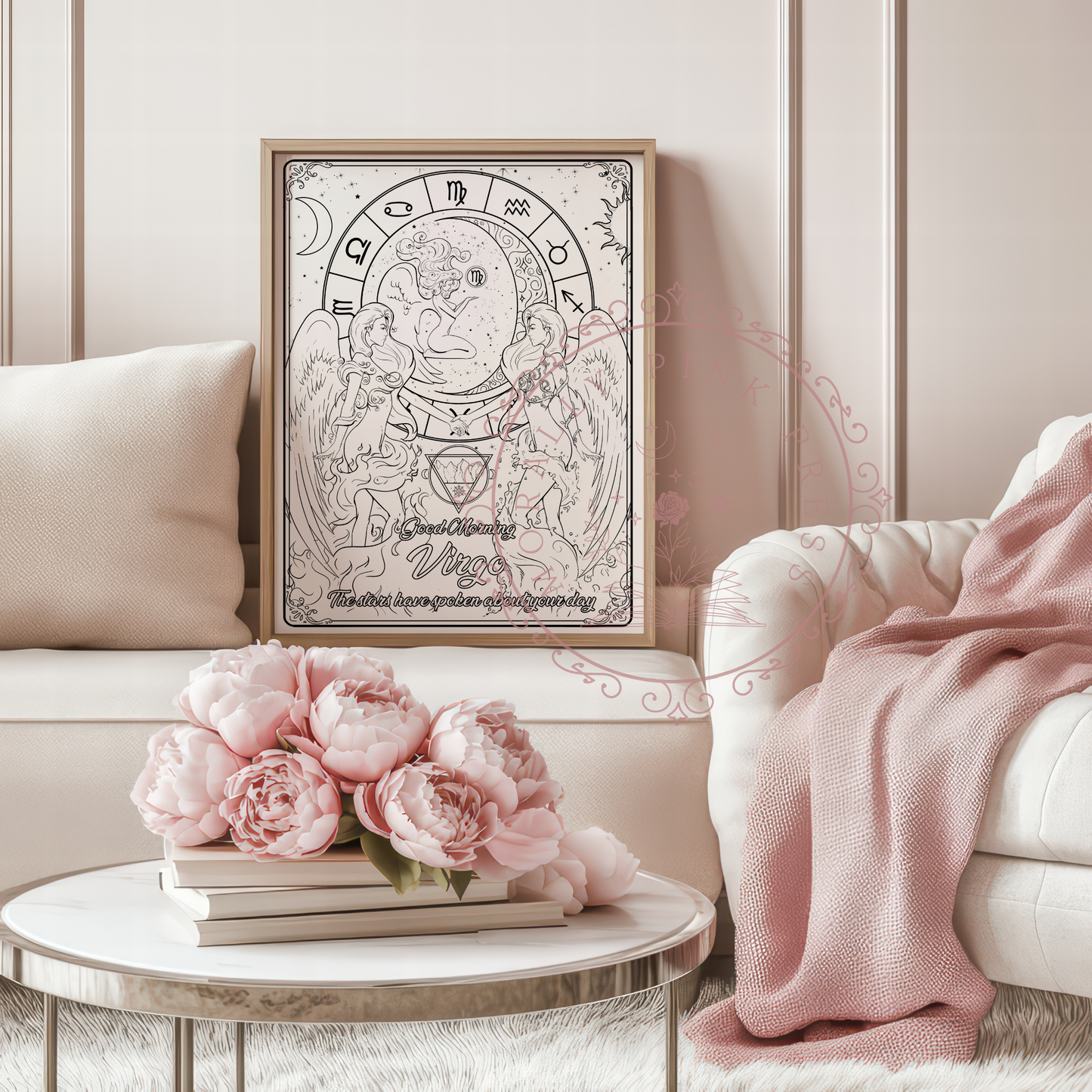 Good Morning "Virgo" Zodiac Academy Colorable Poster Prints
