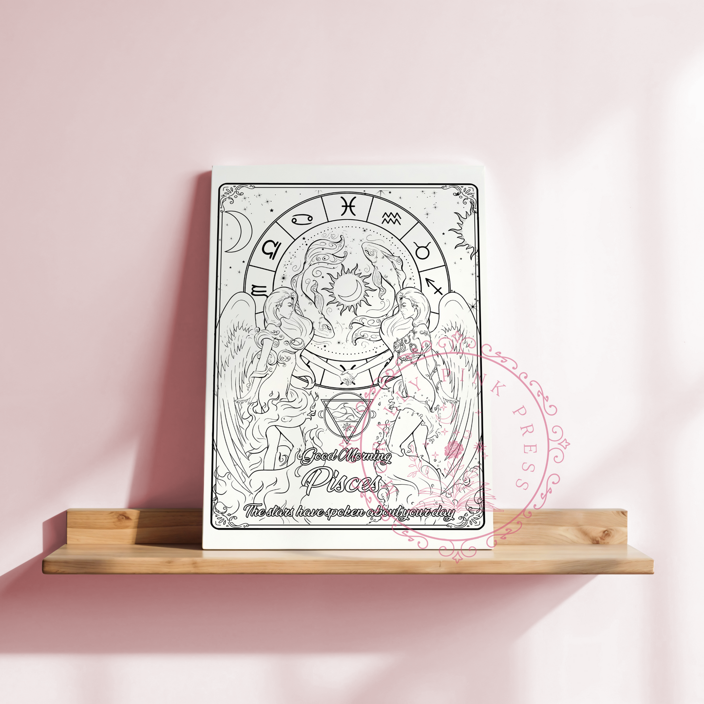 Good Morning "Pisces"  Zodiac Academy Collection Colorable Canvas