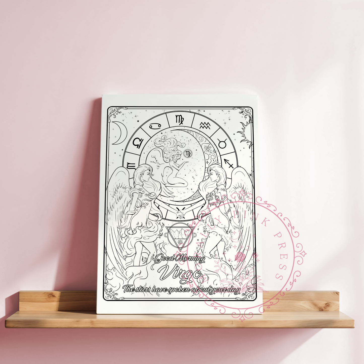 Good Morning "Virgo"  Zodiac Academy Collection Colorable Canvas