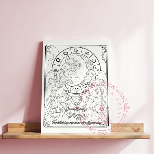 Good Morning "Virgo"  Zodiac Academy Collection Colorable Canvas