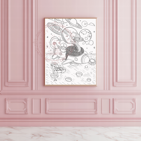 A13 Rydikins Collection |  Ruthless Boys of the Zodiac  Colorable Poster Prints
