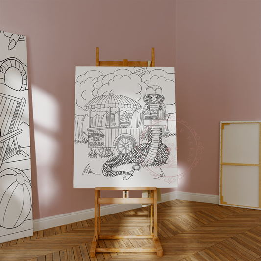 A6 Rydikins Collection |  ZRuthless Boys of the Zodiac Colorable Canvas