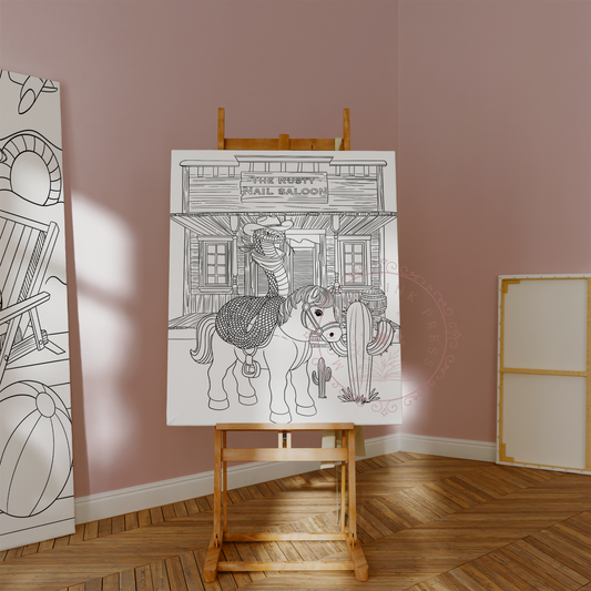 A12 Rydikins Collection |  Ruthless Boys of the Zodiac Colorable Canvas