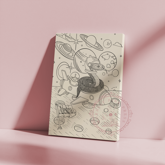 A13 Rydikins Collection |  Ruthless Boys of the Zodiac Colorable Canvas