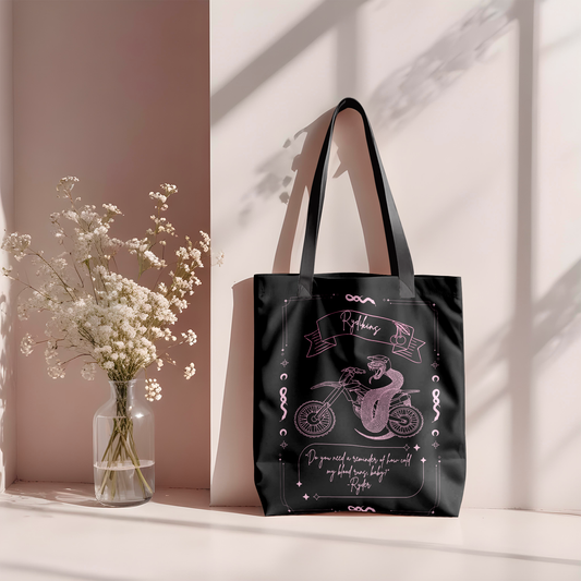 A0 Rydikins Collection Pink Canvas Tote Bag