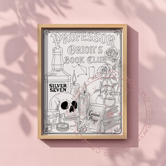 A1  Zodiac Academy Collection Colorable Poster Prints
