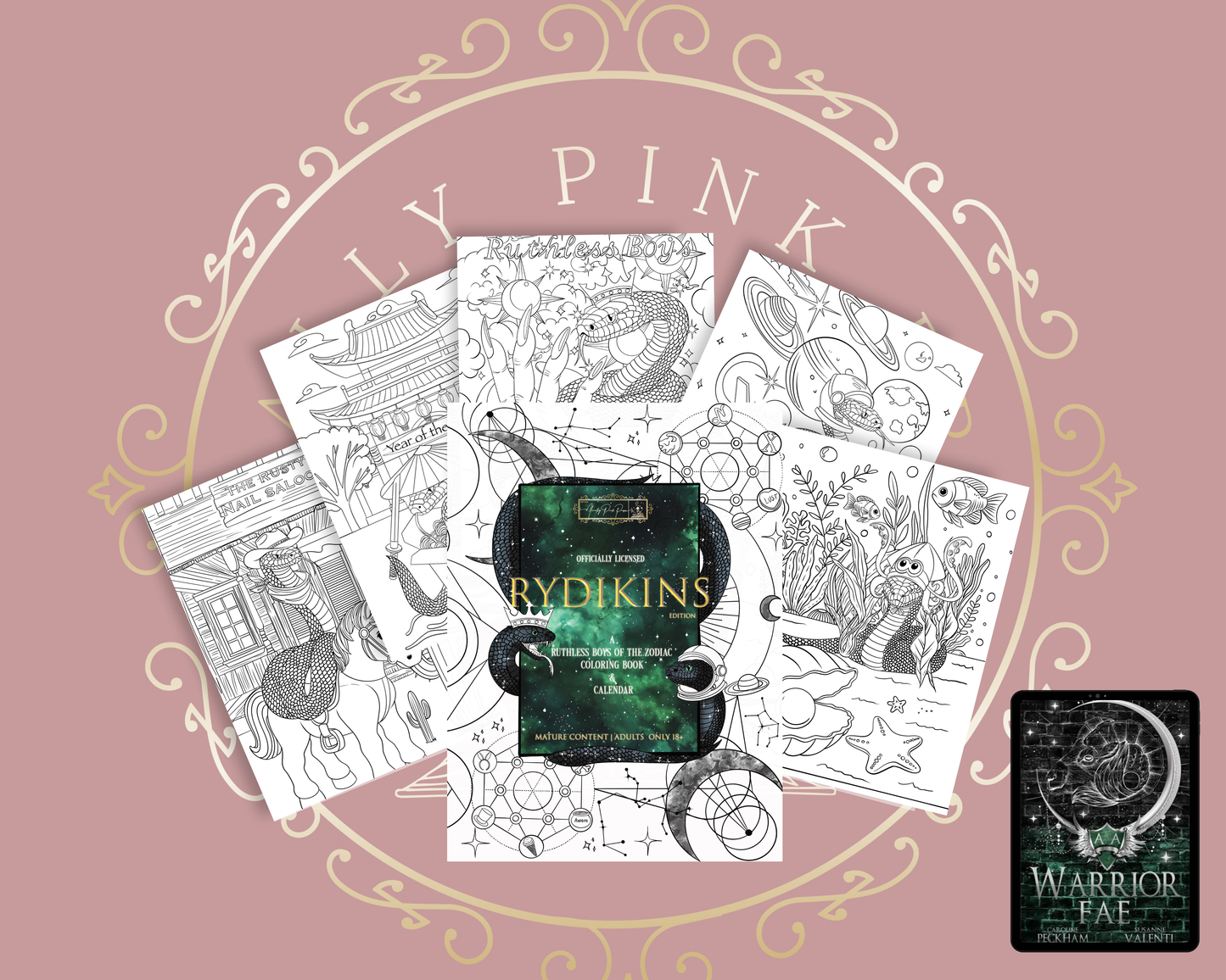 Rydikins Edition | A Ruthless Boys Of The Zodiac Coloring Book & Calendar