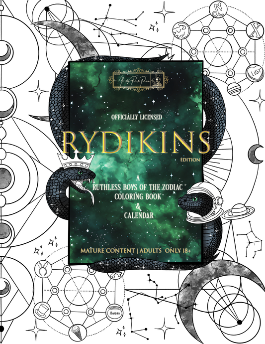 Rydikins Edition | A Ruthless Boys Of The Zodiac Coloring Book & Calendar