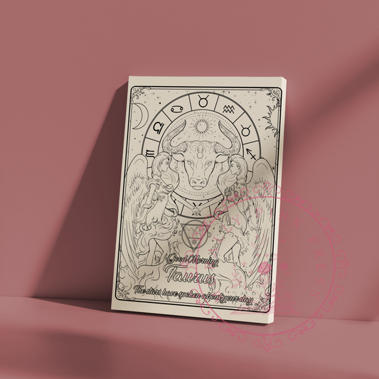 Good Morning "Zodiac"  Zodiac Academy Collection Colorable Canvas